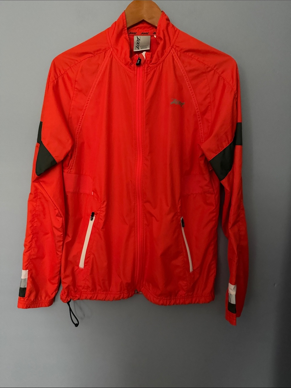 Zoot Performance Windbreaker Jacket Men’s Medium Orange Running Cycling